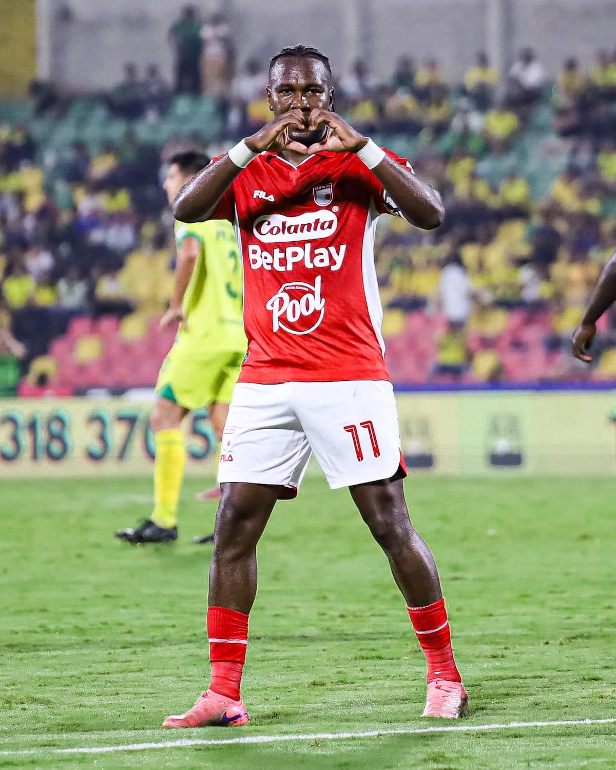 Hugo Rodallega apareció en el momento clave. Foto: Santa Fe