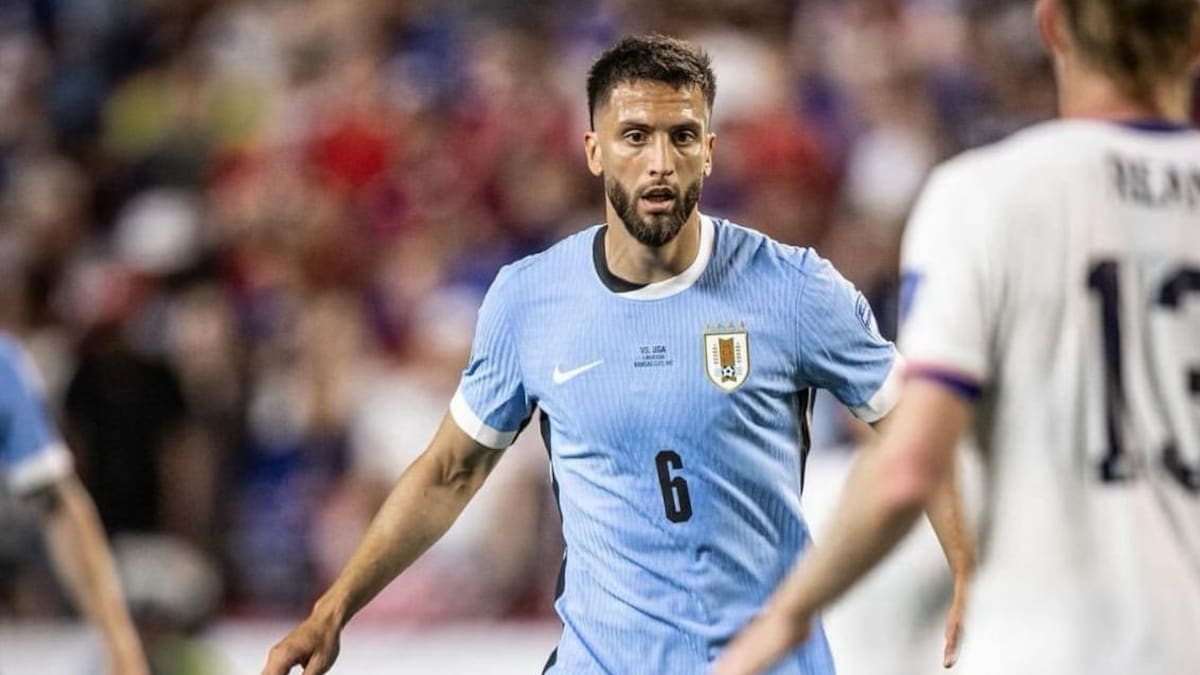 Rodrigo Betancur, jugador de la selección de Uruguay.