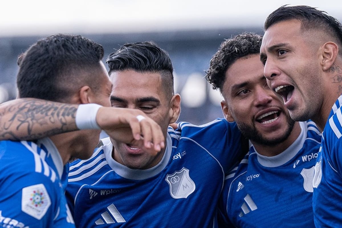 Rodrigo Contreras y Falcao García se lesionaron en el partido entre Millonarios y Llaneros, de la fecha 7 de la Liga BetPlay I de 2026. Foto: Millonarios.