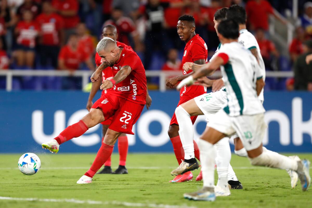 América de Cali tomó decisión definitiva con Rodrigo Holgado. EFE/ Ernesto Guzman