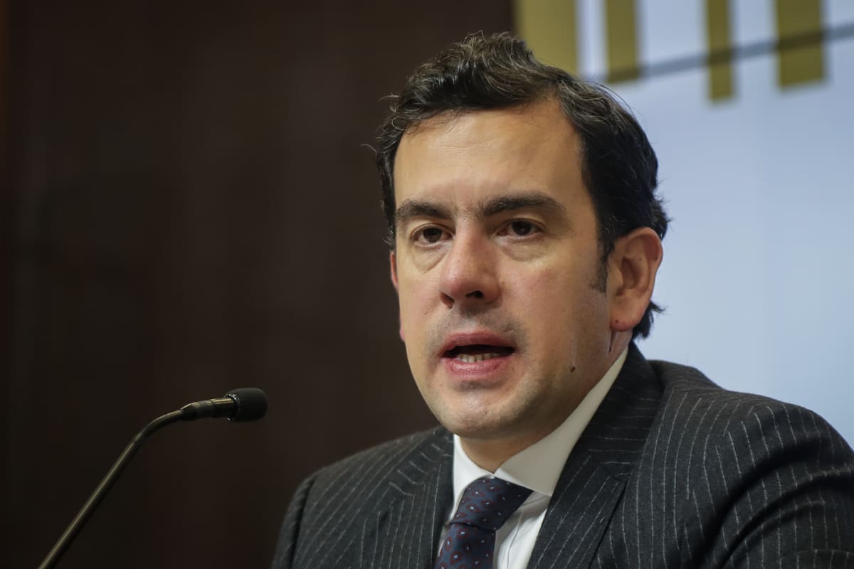 El saliente ministro del Interior, Rodrigo Lara, solo duró dos meses en el cargo. // Foto: Colprensa - Catalina Olaya.