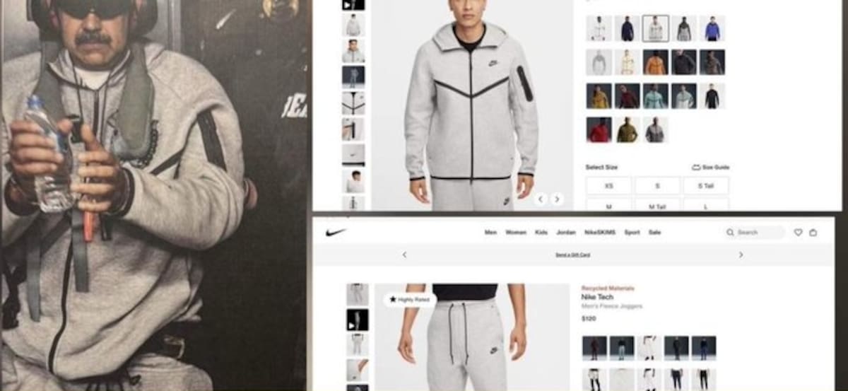 El negocio detrás de la detención de Maduro: los mejores abogados se pelean por defenderlo y Nike agota stock.