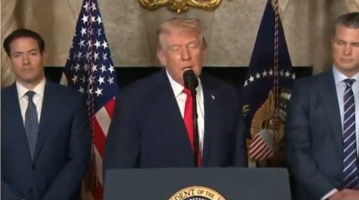 Presidente Donald Trump dio rueda de prensa tras captura de Maduro. // Foto: captura de la rueda de prensa. Tomada de la Web.