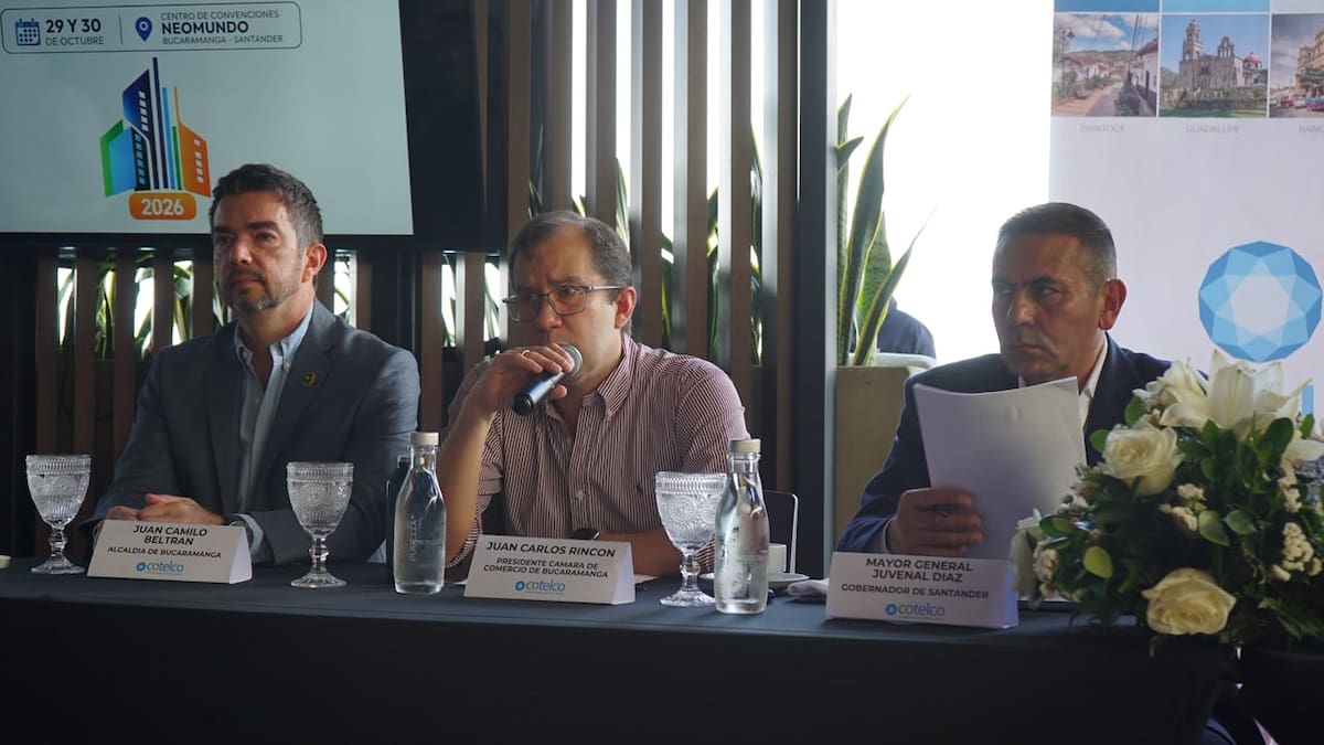 Rueda de prensa del Congreso Nacional de Hotelería en Bucaramanga (Foto suministrada / VANGUARDIA)