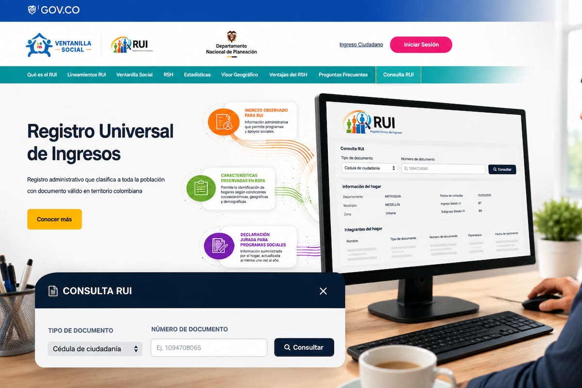Desde el 1 de agosto de 2026 comenzó a operar el Registro Universal de Ingresos (RUI).