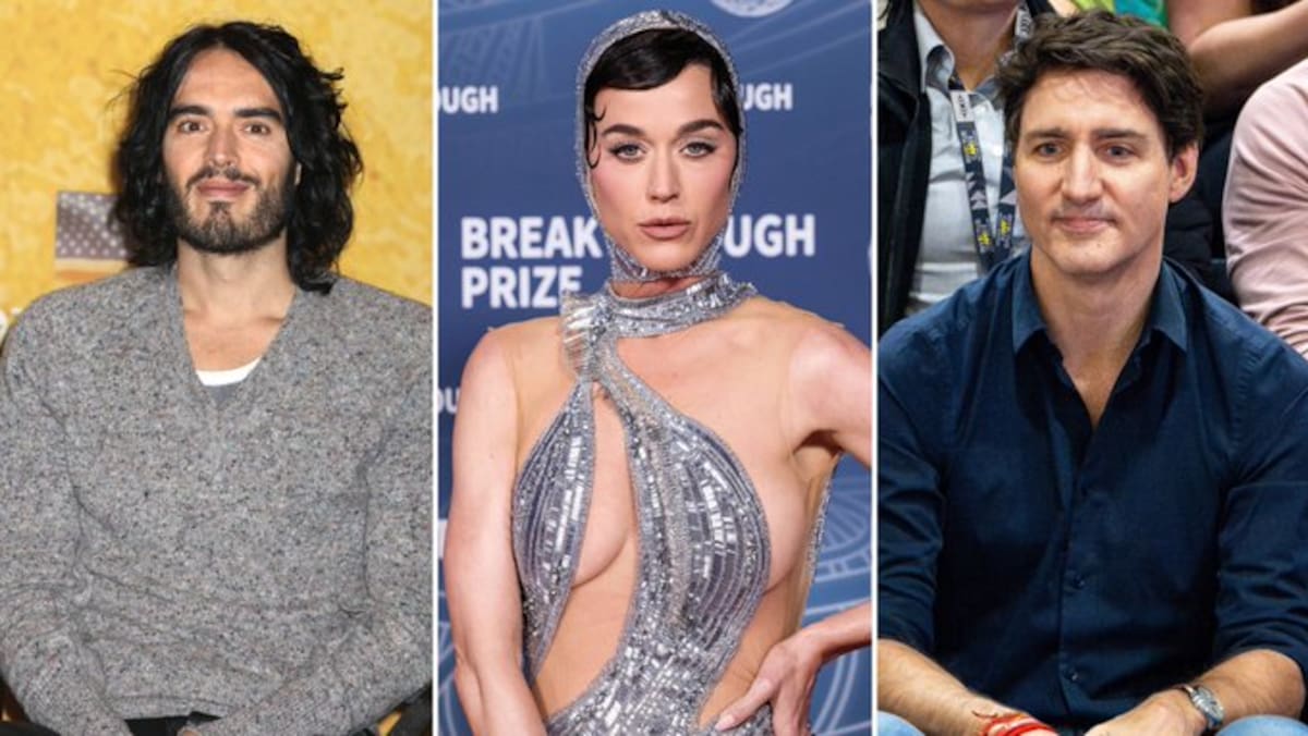 Russell Brand critica la relación de su ex Katy Perry con Justin Trudeau y critica al "títere globalista".