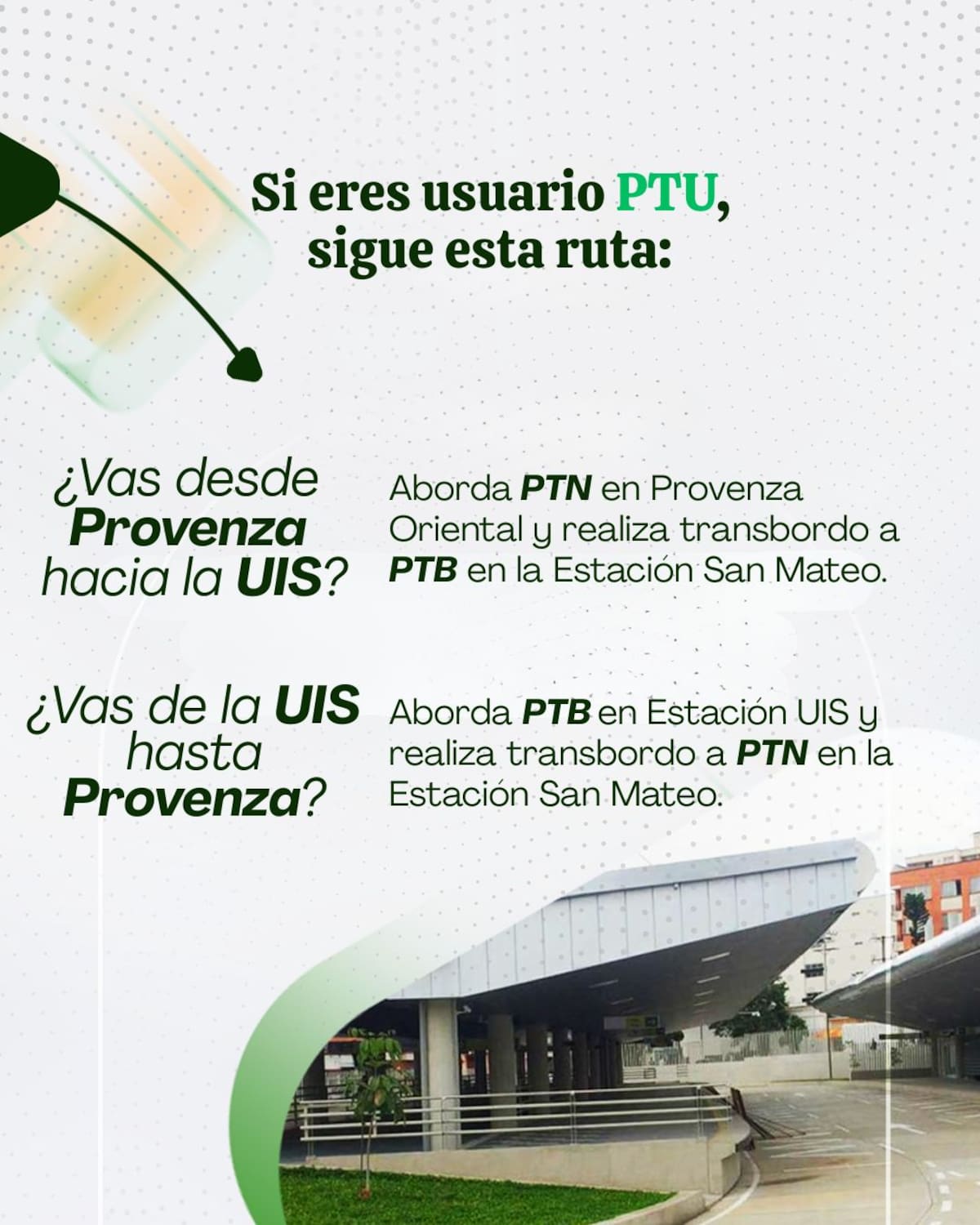 Rutas sugeridas para desplazarse entre Provenza y la UIS.