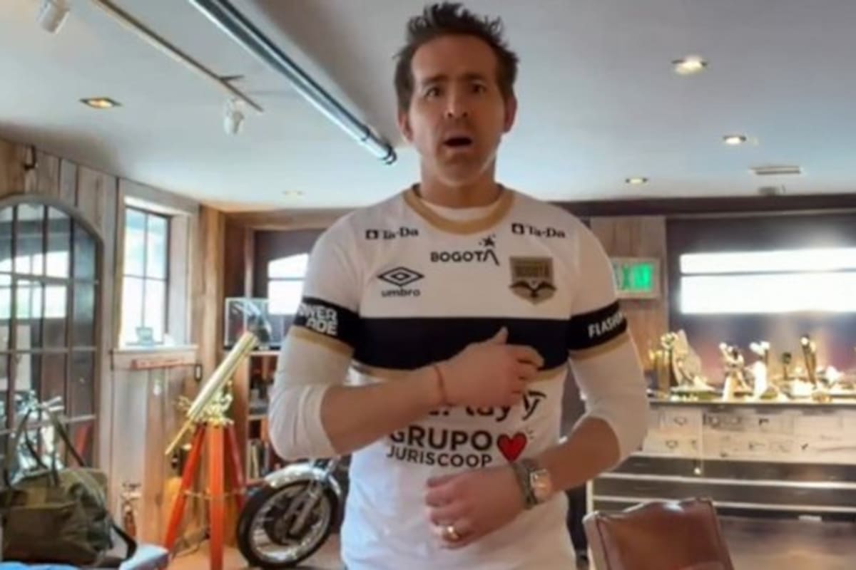 Ryan Reynolds y su gesto con Internacional de Bogotá que ilusiona a los hinchas. /FOTO: Captura de Pantalla
