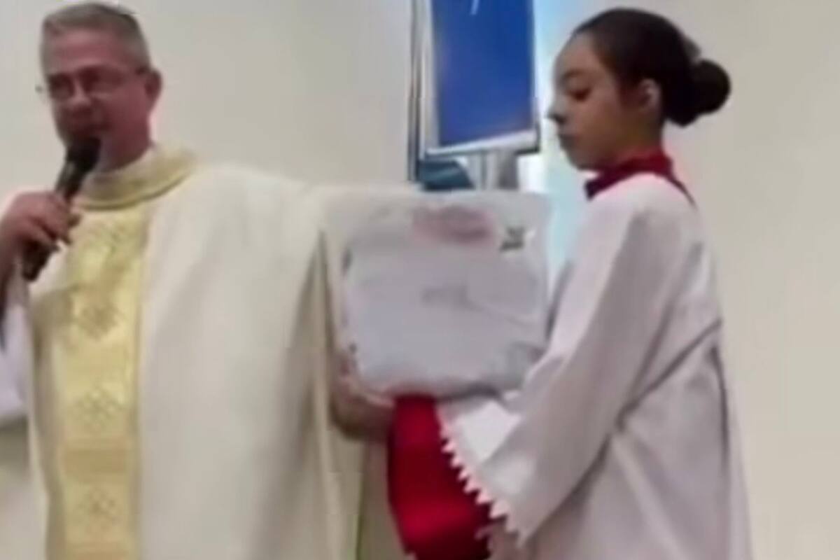 Sacerdote genera polémica tras ganar el premio mayor en una rifa organizada por su propia parroquia en Brasil.
Foto tomada de: Pantallazo de video Instagram