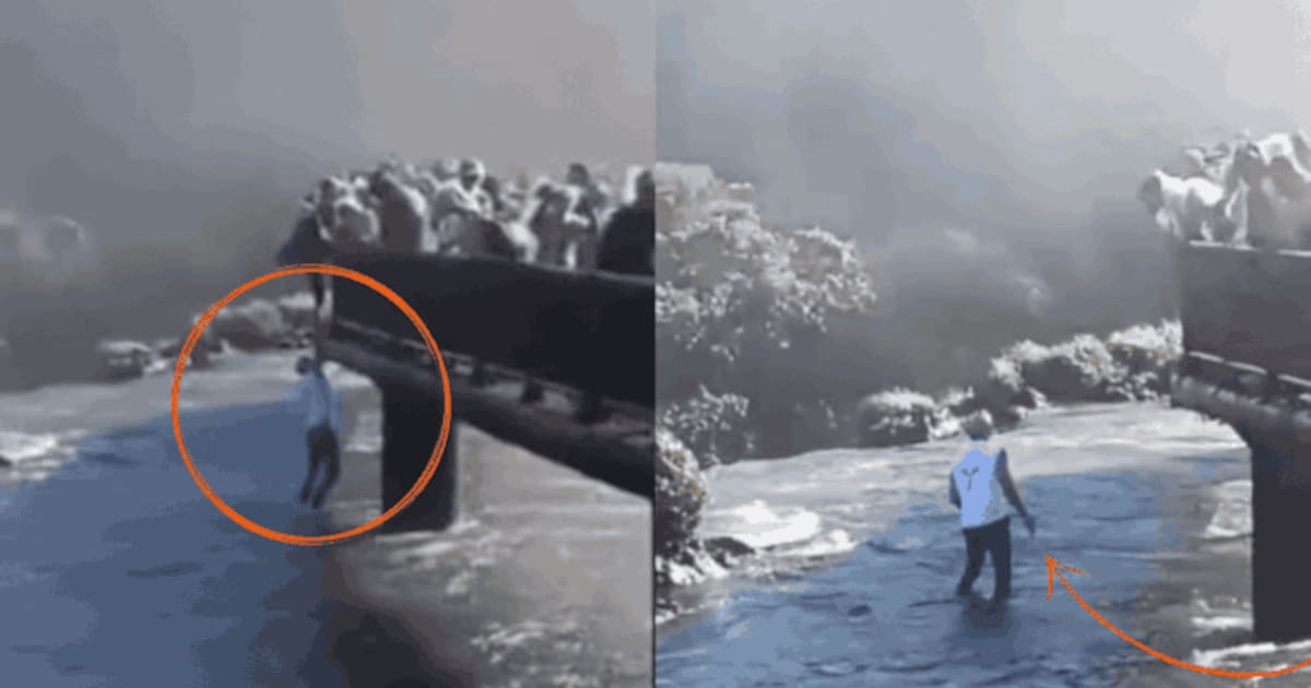 Una total imprudencia en las Cataratas del Iguazú. Un visitante saltó a las traicioneras corrientes de la Garganta del Diablo solo por su teléfono móvil, encendiendo las alarmas de las autoridades. ¿Qué pasó con él?