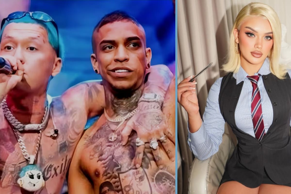 La historia detrás de Samantha Correa, la mujer mencionada en la canción de Pirlo contra Blessd. / Tomadas de redes sociales