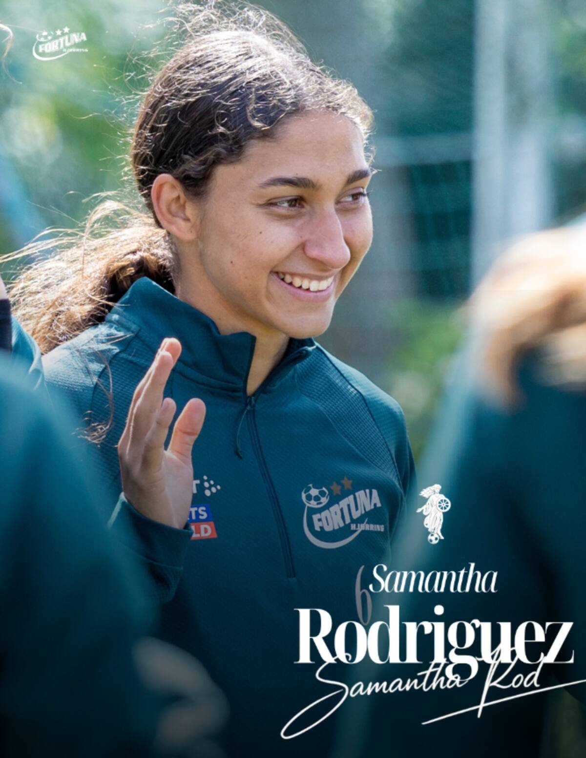 Samantha Rodríguez dio el salto al balompié internacional: Foto: Fortuna Hjørring.