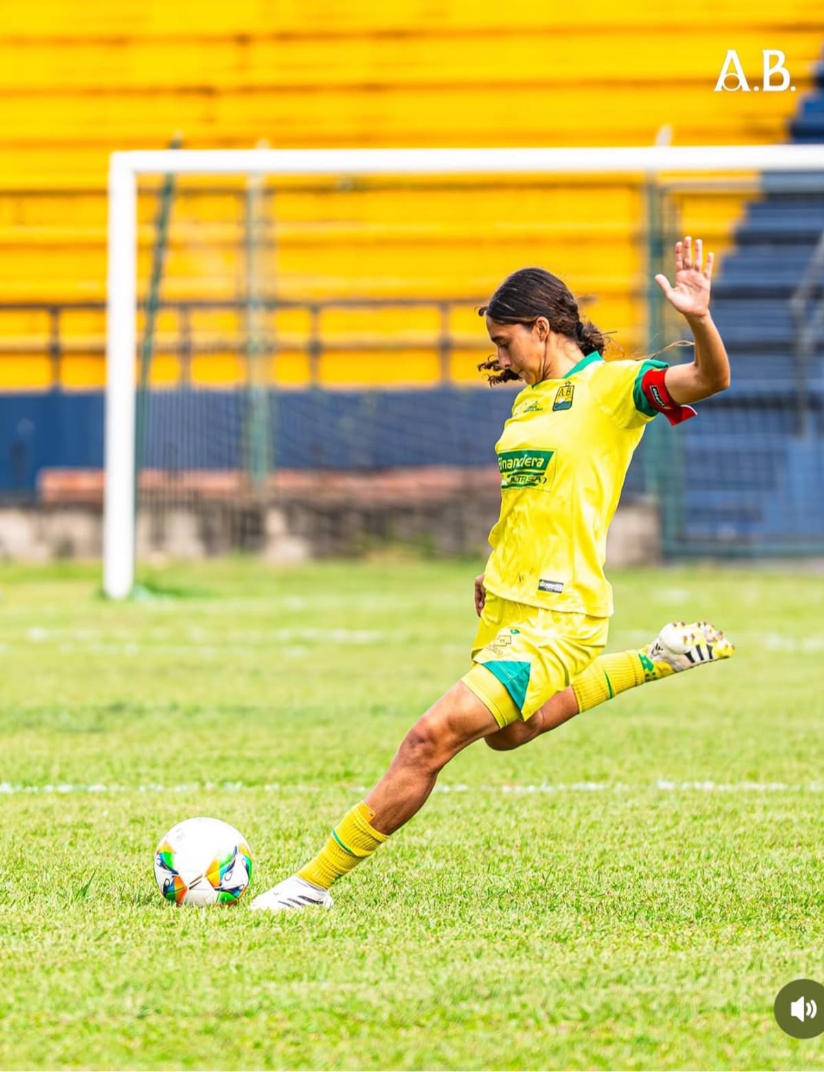 Samantha Rodríguez en el Atlético Bucaramanga.