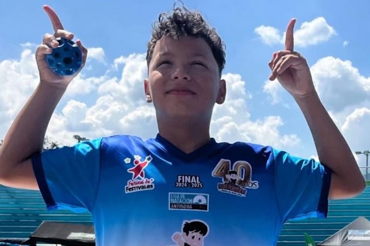 Samuel Moncada, nadador santandereano que representará a Colombia en el Torneo Promesas Olímpicas 2026 en Santiago de Chile. Foto: Suministrada.
