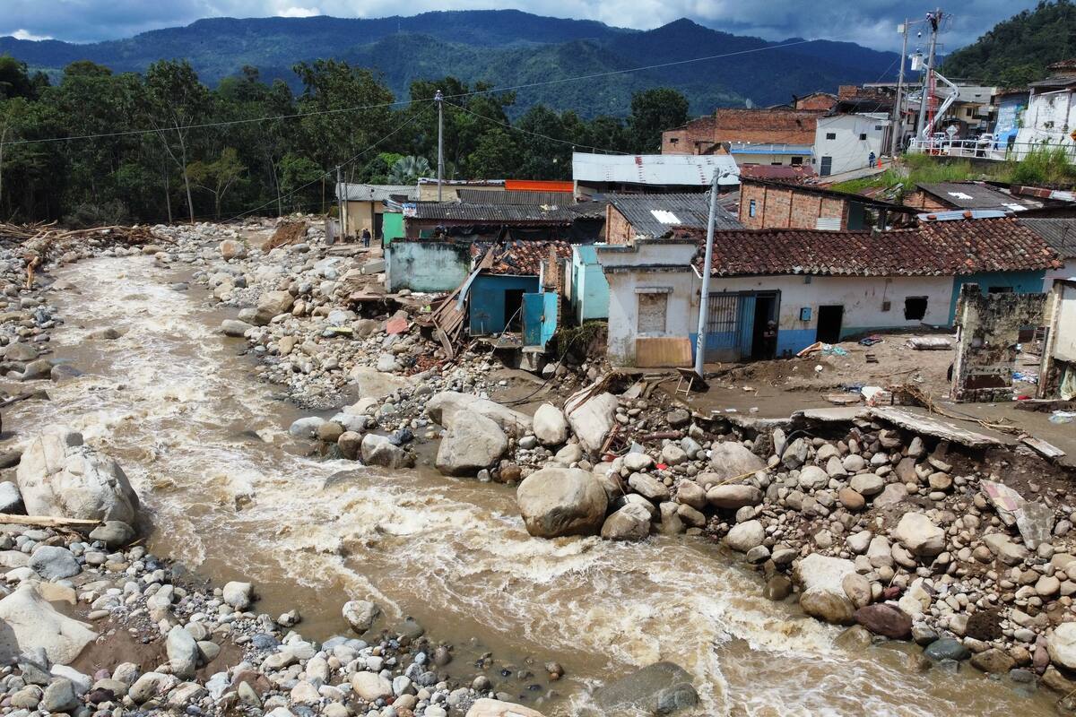 Zona devastada por la avalancha. (Foto: Byron Pérez / VANGUARDIA)