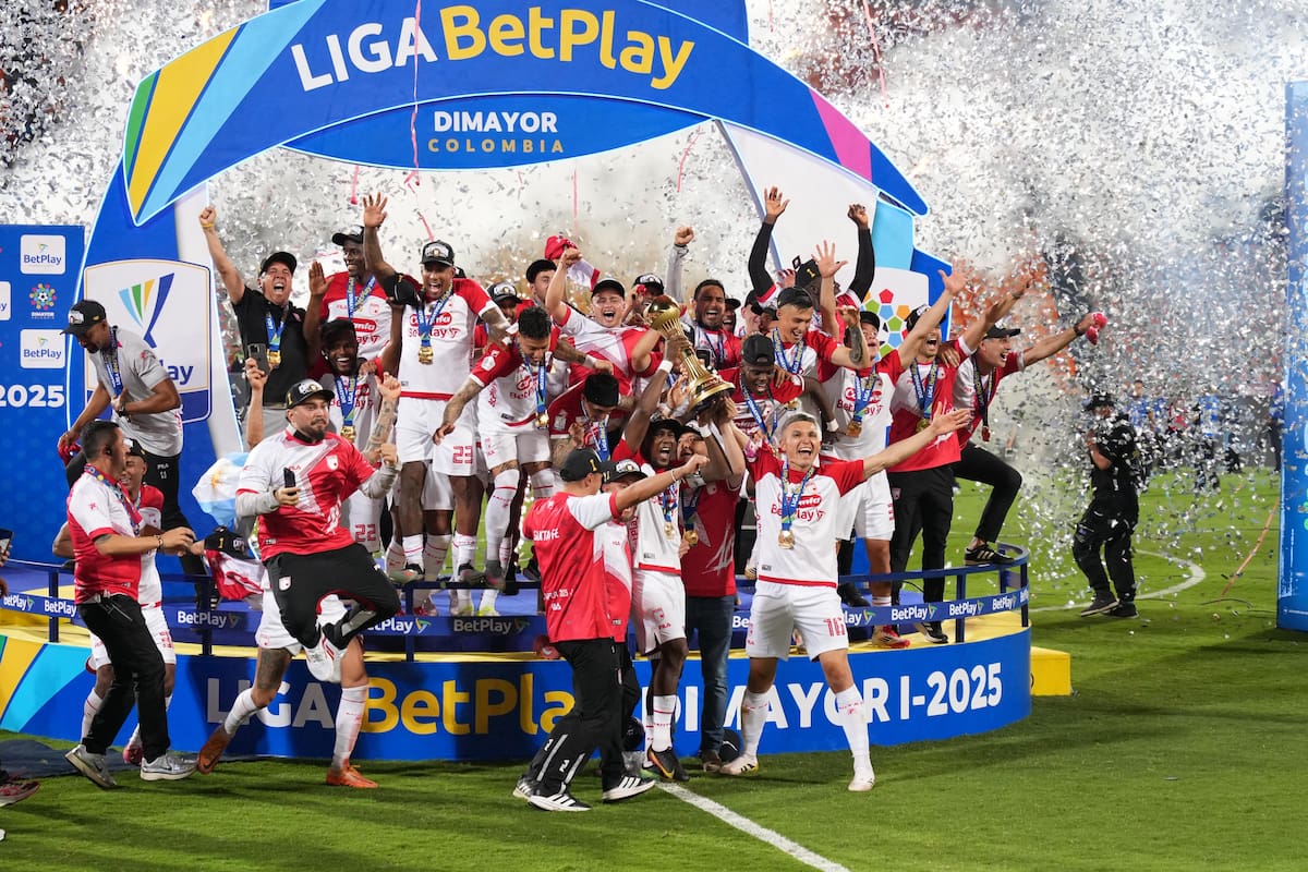 Santa Fe logró el título de la Liga BetPlay I de 2025. Crédito: Colprensa / David Jaramillo García.