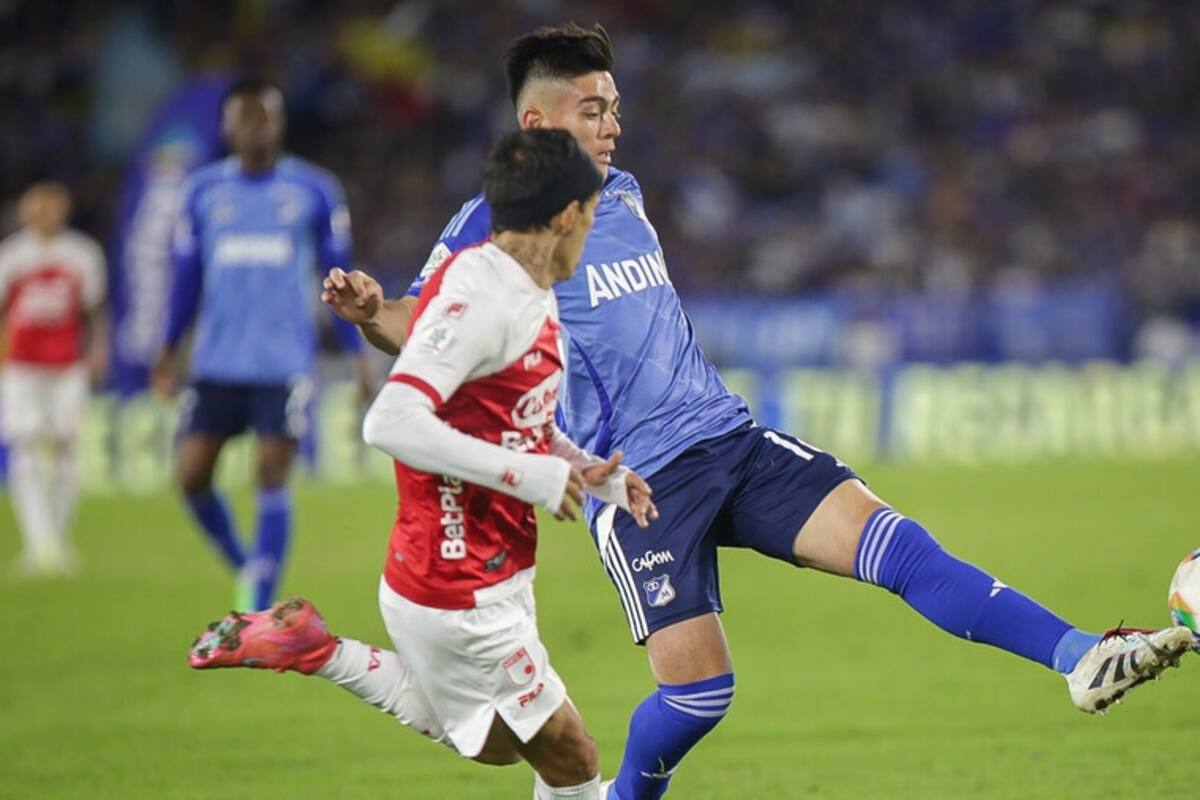 Millonarios y Santa Fe definen el clasificado a la final del Grupo B de los cuadrangulares semifinales. Foto: Colprensa.