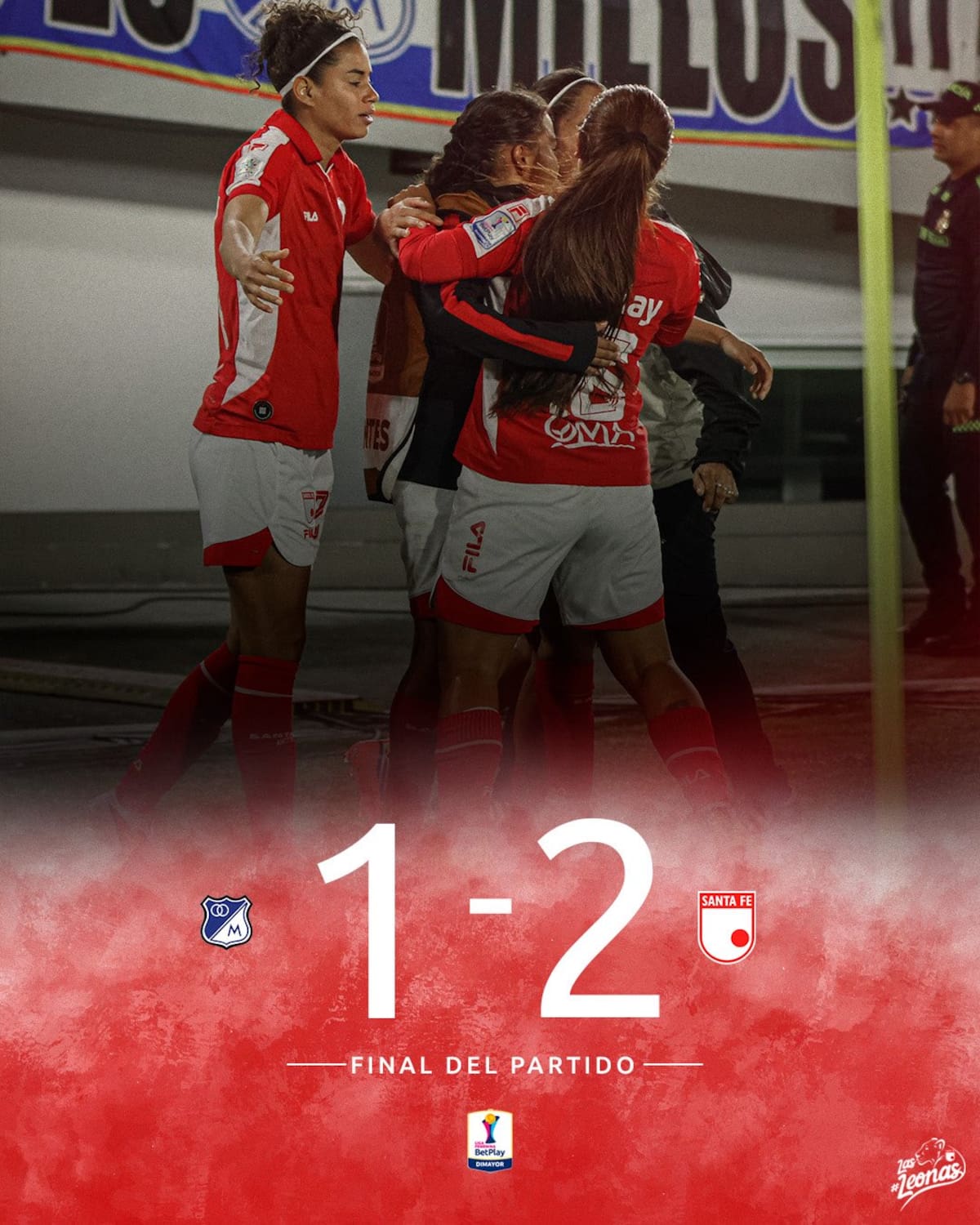 Santa Fe sufrió en el clásico y eliminó a Millonarios. Foto: Santa Fe Femenino