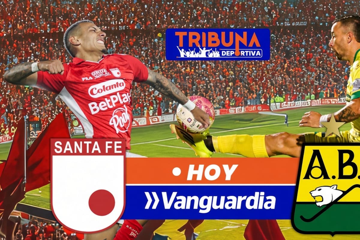 Santa Fe y Bucaramanga se enfrentan en la fecha 14 de la Liga BetPlay II de 2026. Foto: Santa Fe y Jaime Moreno.