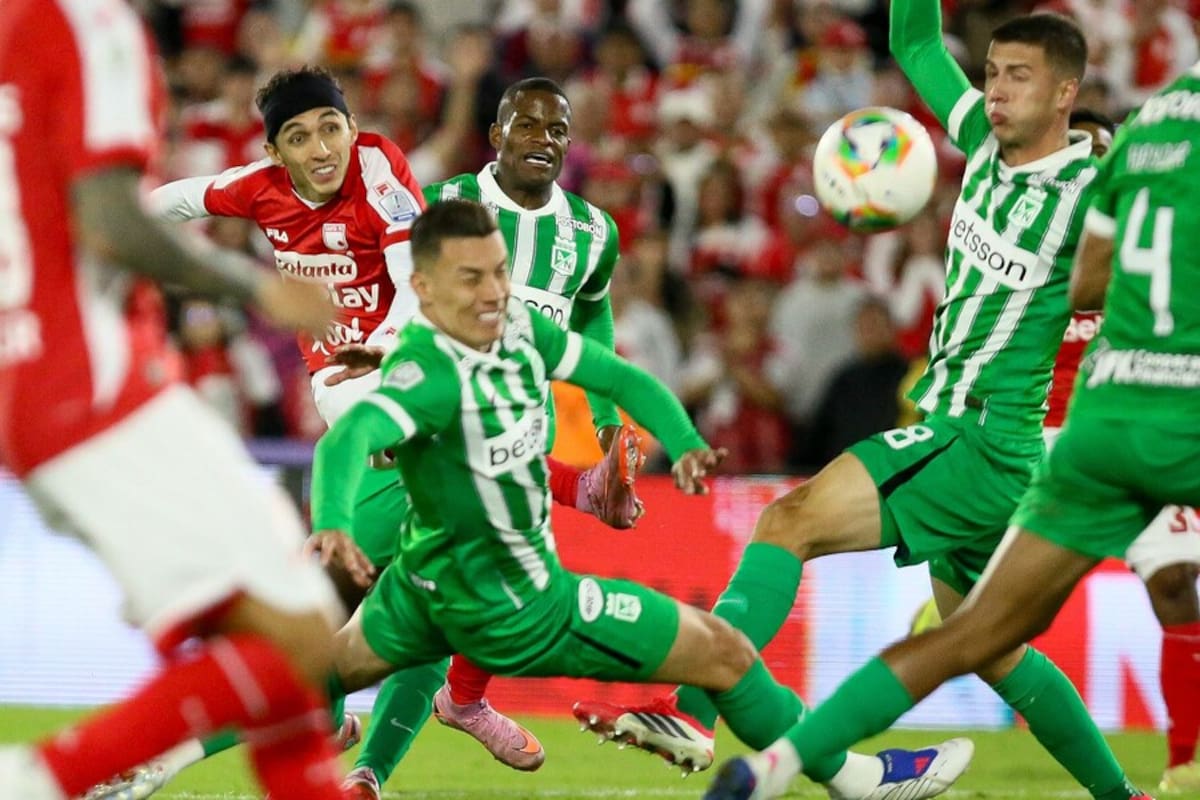 Bogotá. Febrero 25 de 2026. Santa Fe enfrenta a Atlético Nacional, por encuentro válido de la Liga BetPlay I 2026 de la fecha 5 en el Estadio Nemecio Camacho El Campin. (Colprensa - Lina Gasca).