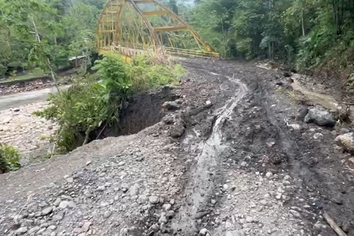 Daños por lluvias en Santa Helena del Opón.