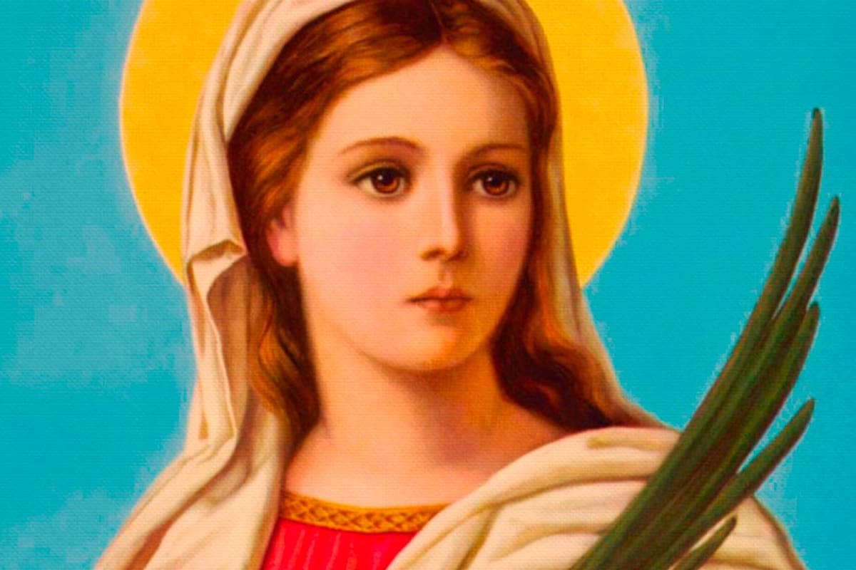 Virgen de Santa Lucia, patrona de la vista. | Tomado de internet/ VANGUARDIA