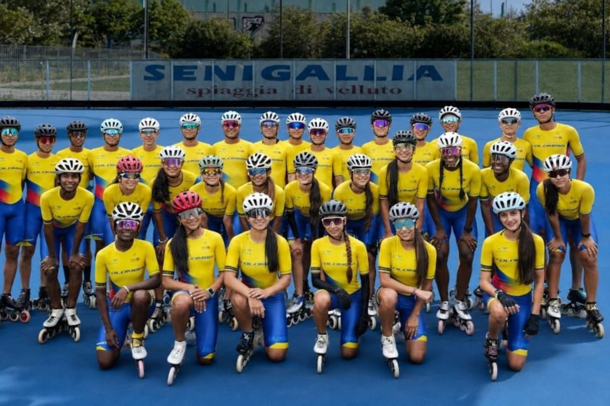 Santander celebra en Italia: los patinadores santandereanos que brillaron con Colombia en la Speed Track European Series. Foto: Fedepatín