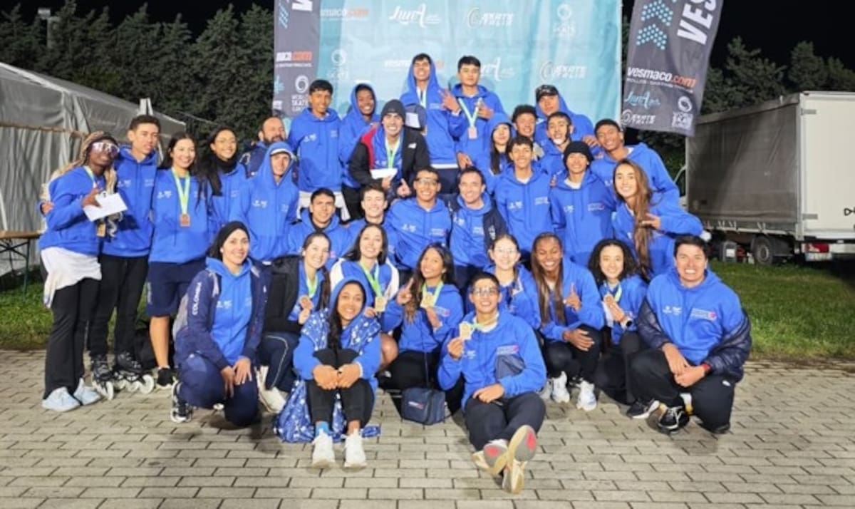 Santander celebra en Italia: los patinadores santandereanos que brillaron con Colombia en la Speed Track European Series. Foto: Fedepatín