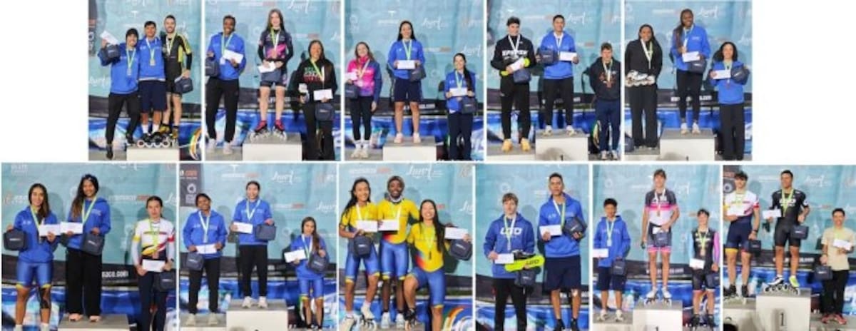 Santander celebra en Italia: los patinadores santandereanos que brillaron con Colombia en la Speed Track European Series. Foto: Fedepatín