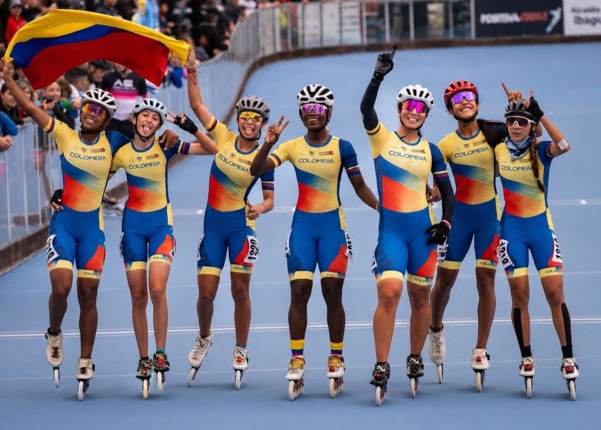 Santander celebra en Italia: los patinadores santandereanos que brillaron con Colombia en la Speed Track European Series. Foto: Fedepatín