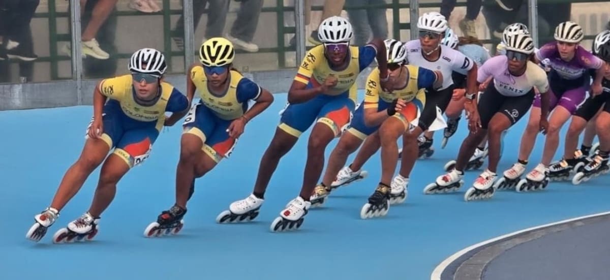 Santander hace historia en Italia: los patinadores que impulsaron el título de Colombia. Foto: Fedepatín