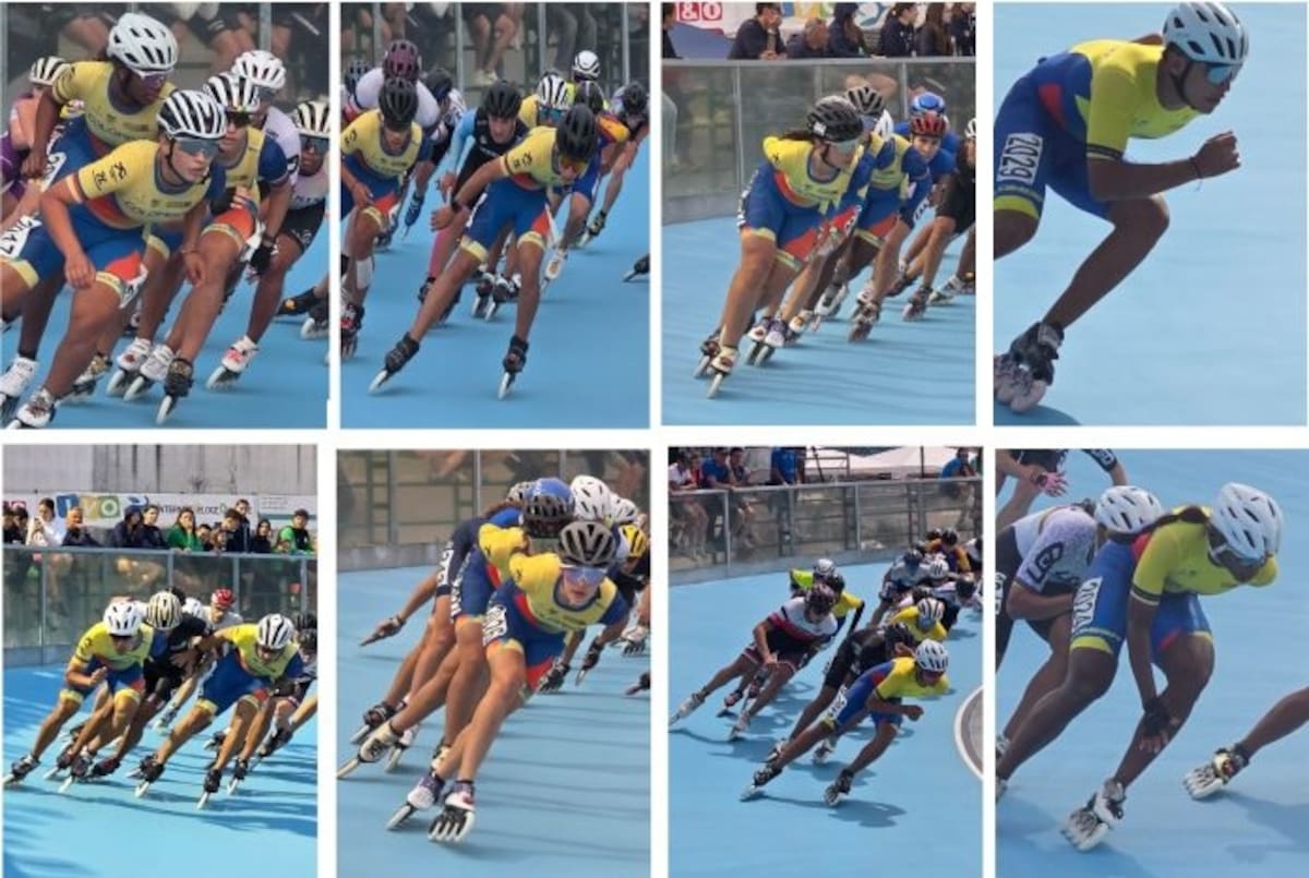 Santander hace historia en Italia: los patinadores que impulsaron el título de Colombia. Foto: Fedepatín