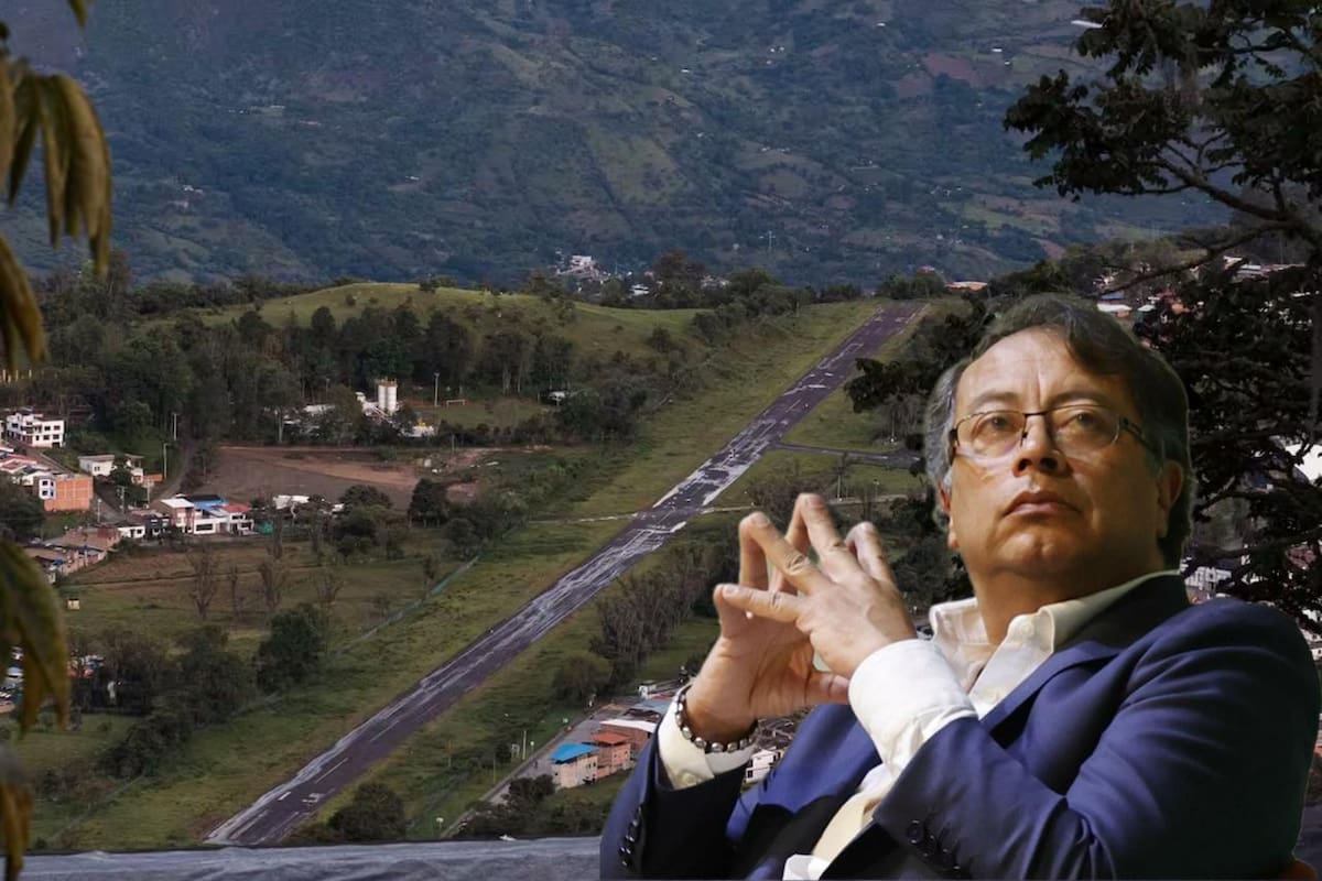 Santander quedó sin inversión en billonario Conpes del Gobierno Petro para aeropuertos y aeródromos | Fotomontaje Vanguardia