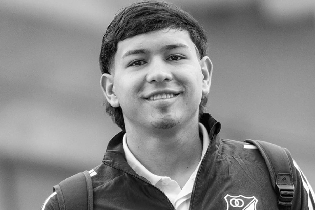 Millonarios confirmó el fallecimiento del joven Santiago Castrillón, jugador del equipo azul que se destacaba en la categoría Sub-20. Foto: Millonarios.
