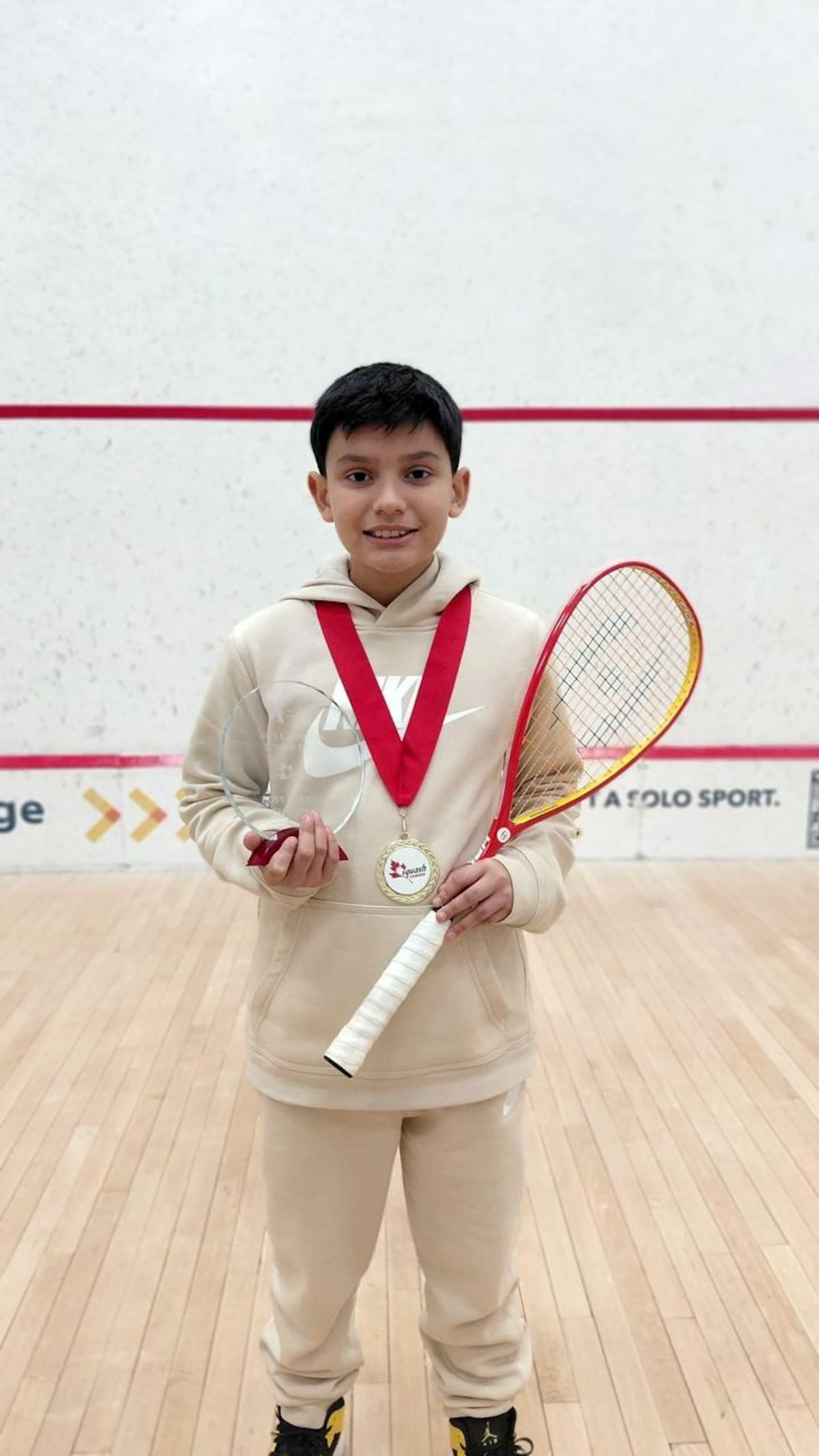 Santiago Mateus hace historia en Canadá: campeón del Canadian Junior Open. Foto: Cortesía/Vanguardia.