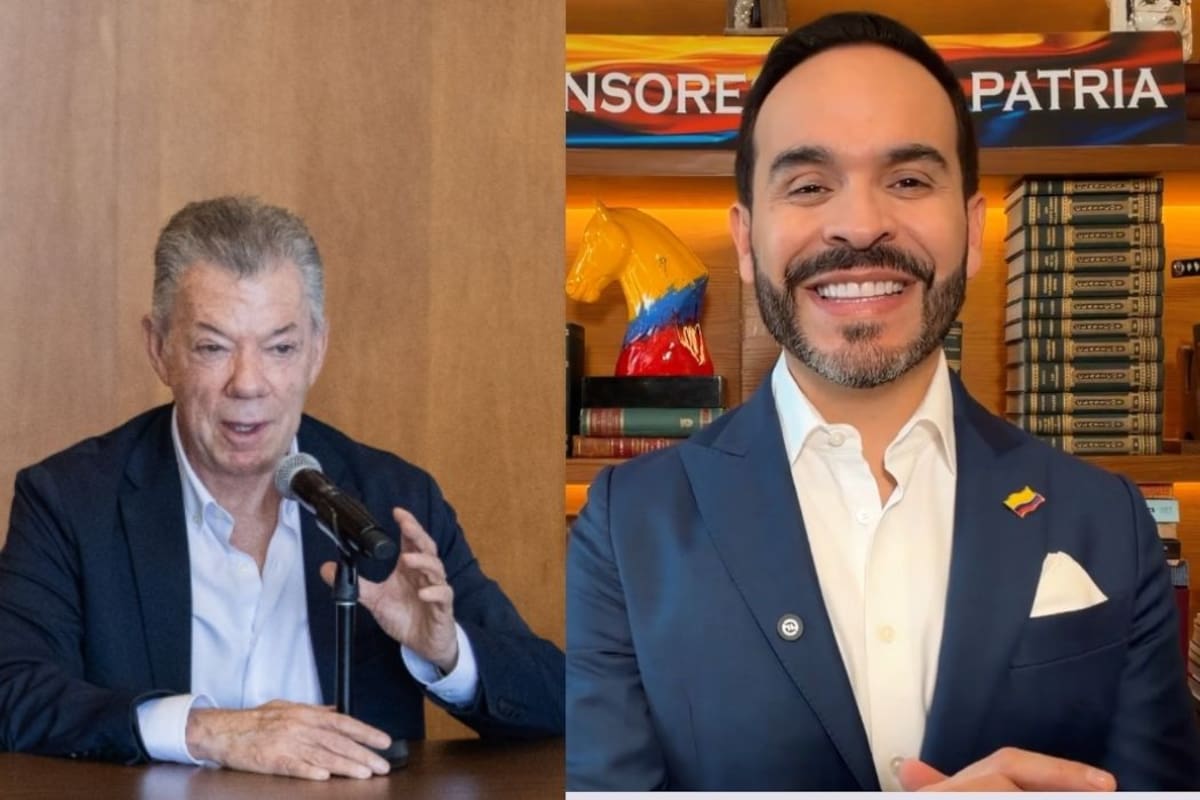 Santos pide a De la Espriella mantener el acuerdo de paz y defender su implementación en Colombia. | Foto: Vanguardia.