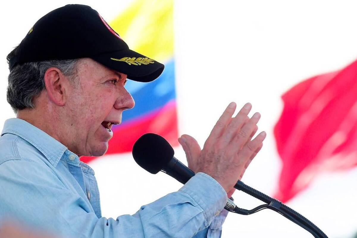 El presidente Santos reiteró que la Fuerza Pública seguirá prestando seguridad en todo el territorio. (Foto: Colprensa / VANGUARDIA LIBERAL)