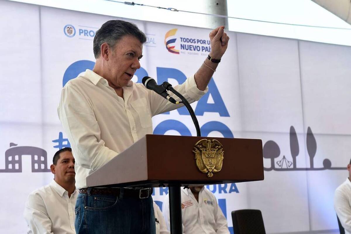 Desde su cuenta de Twitter el presidente de Colombia, Juan Manuel Santos, le respondió al candidato presidencial Germán Vargas, sobre sus críticas a la JEP (Foto: Colprensa /VANGUARDIA LIBERAL )