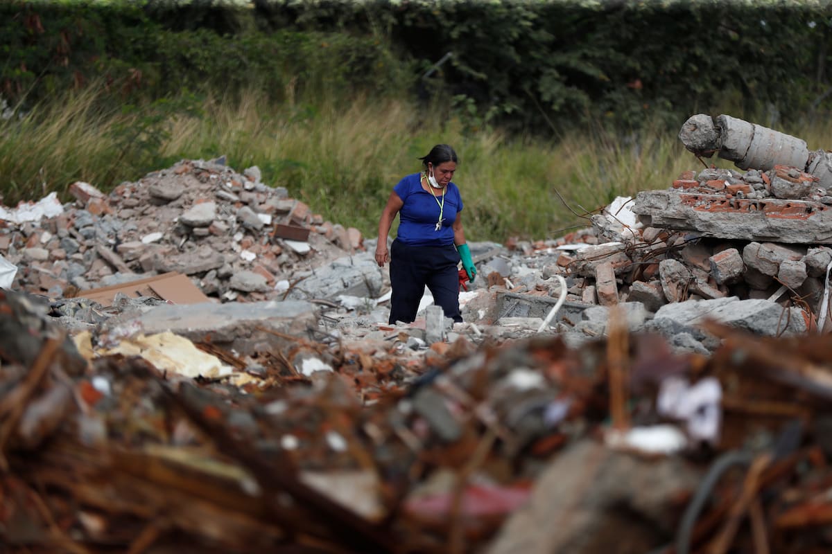 Se cumple un mes del terremoto en Colombia. // Foto: EFE/ Ernesto Guzmán