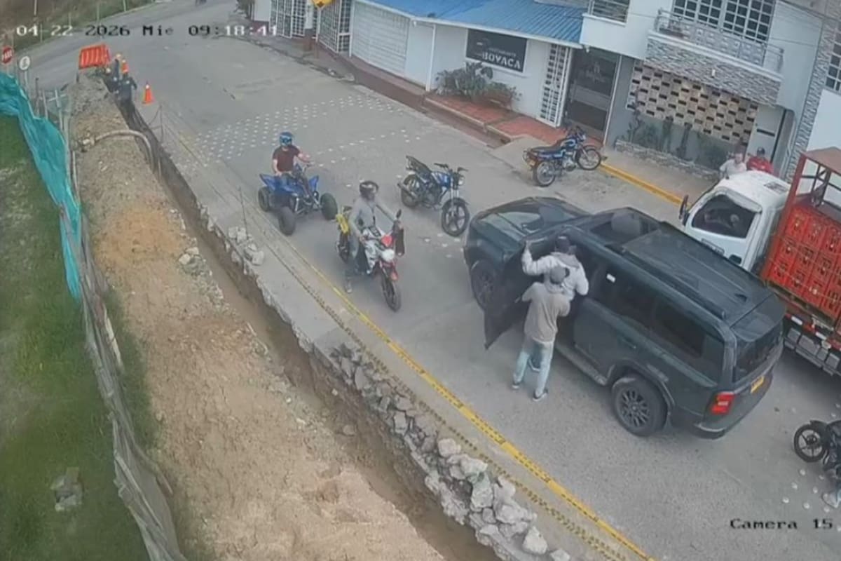 Así secuestraron a los hermanos Ortiz Soto en Ocaña, Norte de Santander.
Foto: Captura de video.