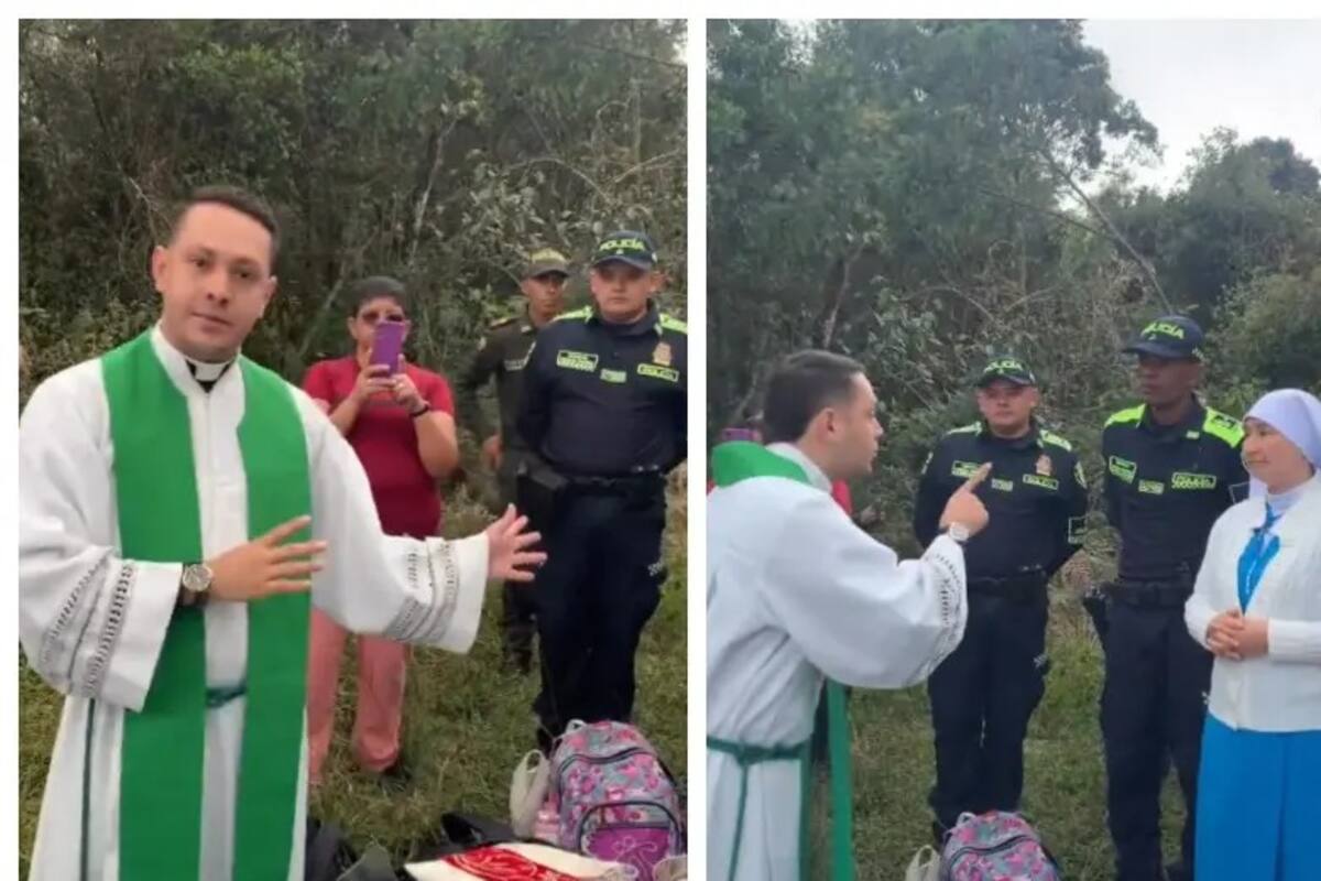 Según el video publicado en redes sociales, el sacerdote denuncia lo que sería un hostigamiento religioso por parte de las monjas. | Foto: Tomada de El Colombiano.