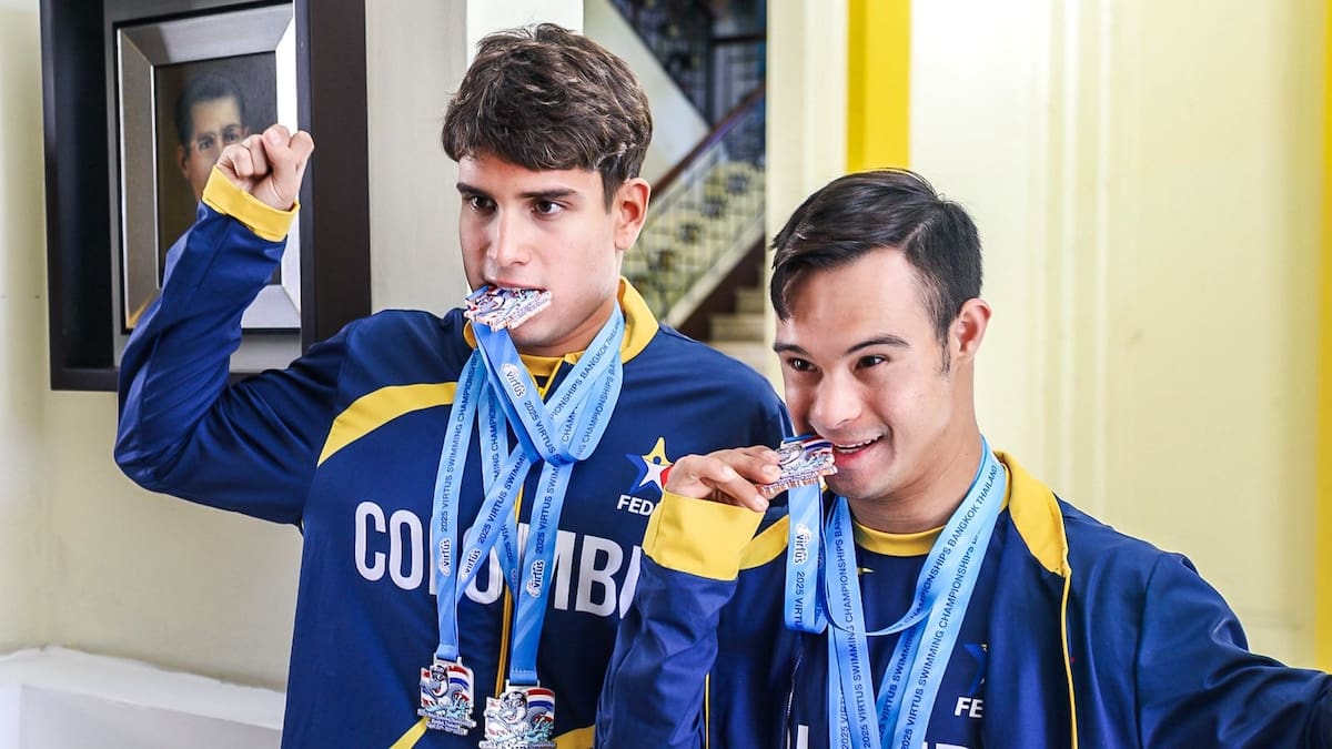 Seis medallas para Santander: Sebastián Osma y Juan David Monsalve brillaron en el Mundial de Natación.