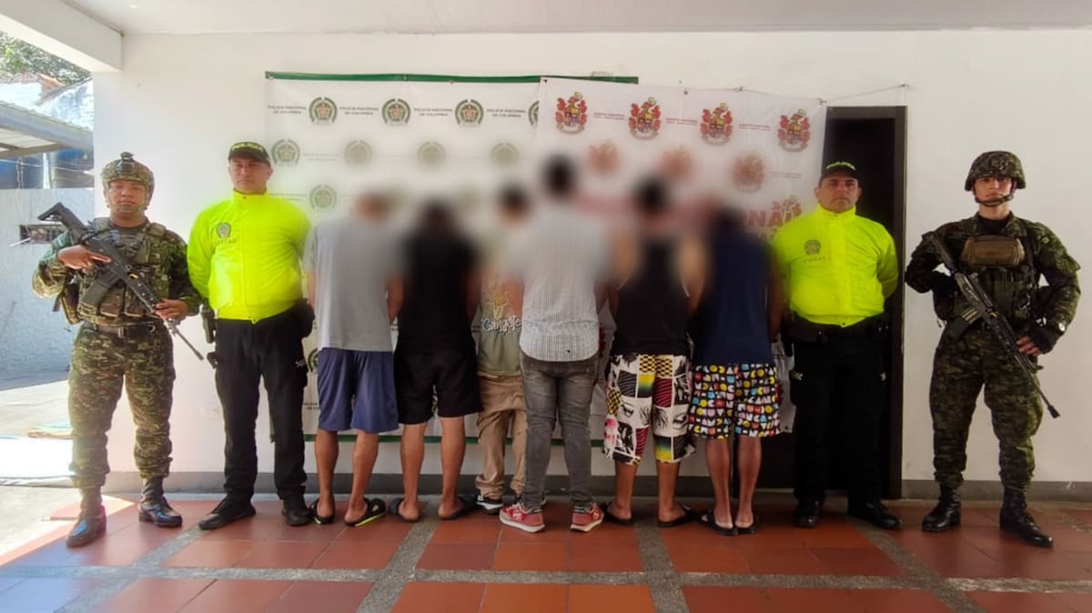 Seis personas fueron capturadas durante los tres allanamientos realizados por la Policía en El Socorro.