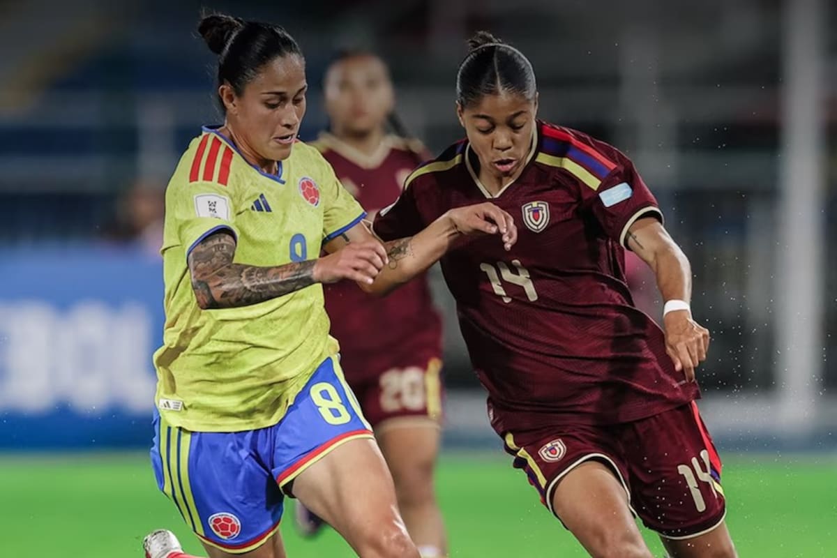 Colombia y Venezuela se enfrentaron en el estadio Pascual Guerrero de Cali, por la quinta fecha de la Liga de Naciones Femenina - crédito @FemeninoFVF/X