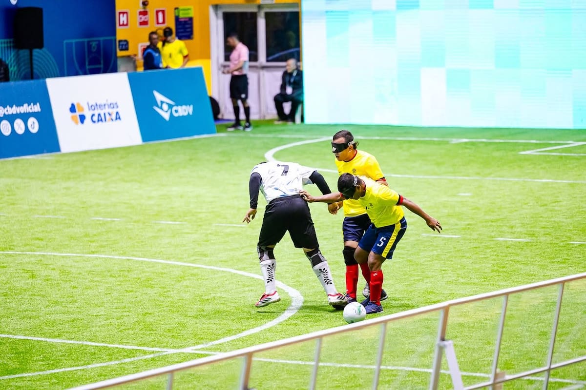 La selección Colombia de fútbol para ciegos consiguió el segundo lugar en la Copa América. Foto: Comité Paralímpico Colombiano.