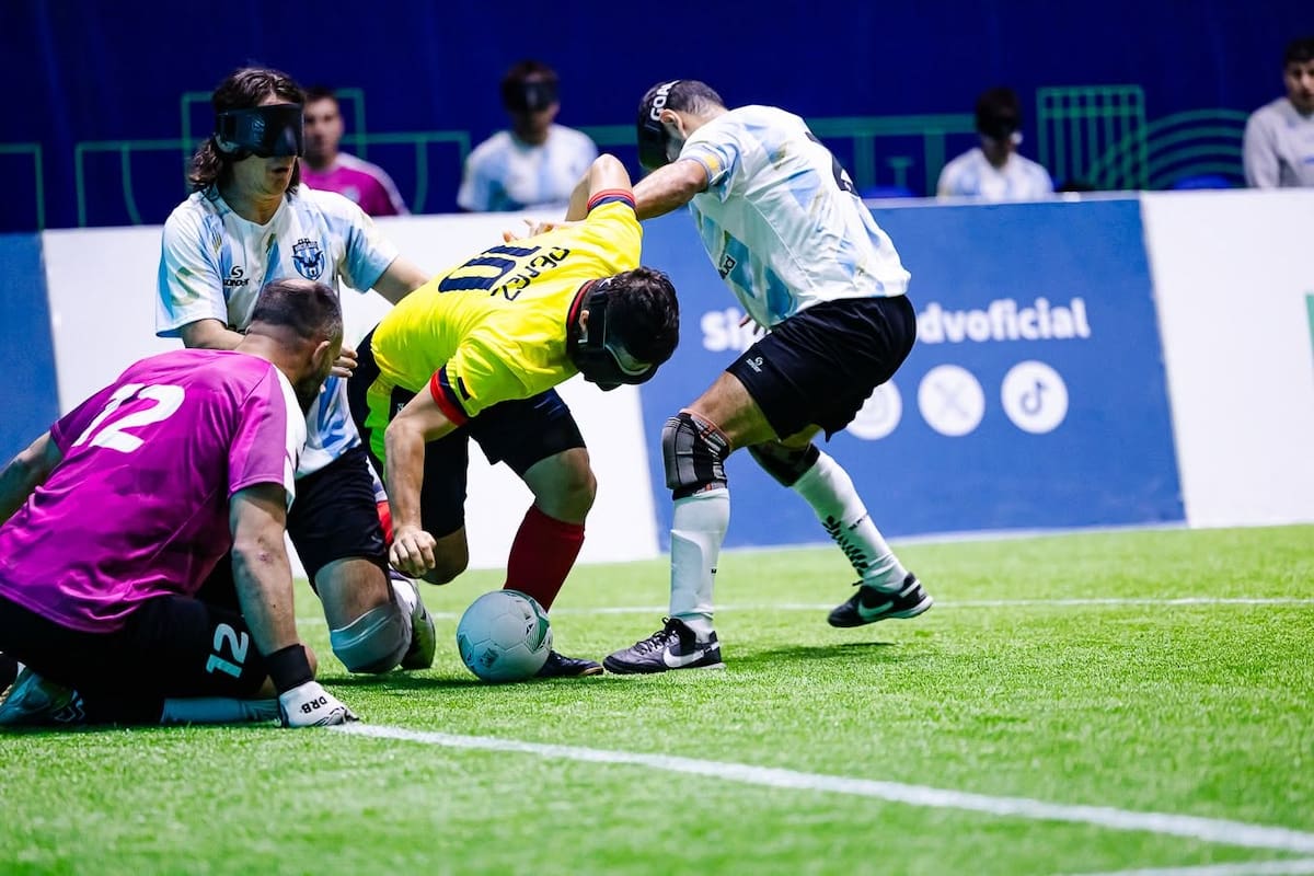La selección Colombia de fútbol para ciegos consiguió el segundo lugar en la Copa América. Foto: Comité Paralímpico Colombiano.