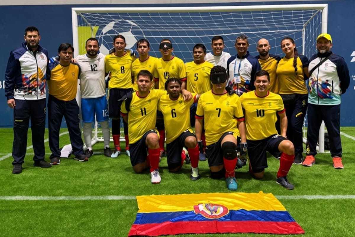 La selección Colombia de fútbol para ciegos consiguió el segundo lugar en la Copa América. Foto: Comité Paralímpico Colombiano.