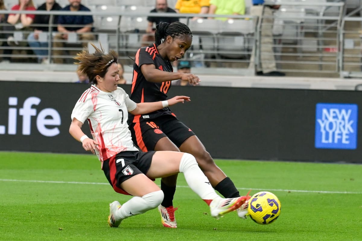 La selección Colombia fue goleada 4-1 contra Japón, en su segundo partido en la SheBelieves Cup. Foto: FCF.