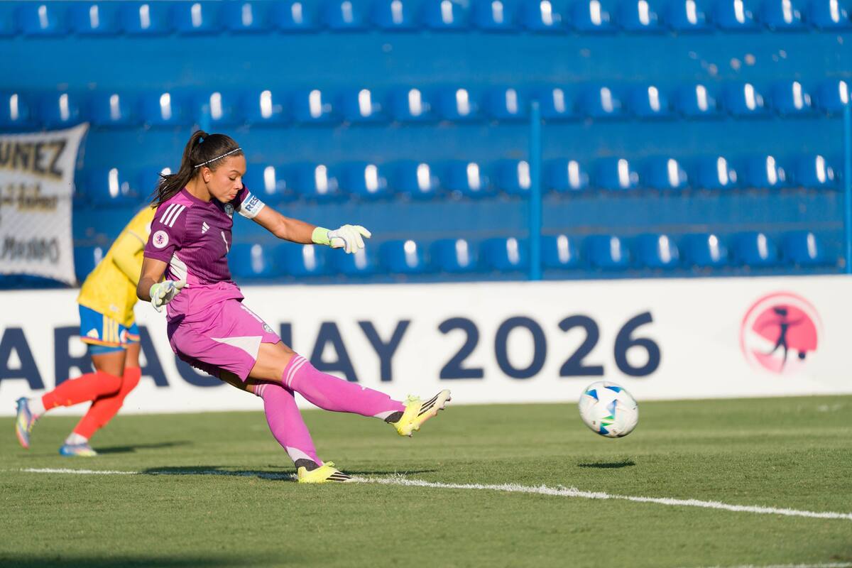 La selección Colombia Femenina Sub-20 perdió 3-0 ante Argentina en la última fecha del Hexagonal Final del Sudamericano de la categoría. Foto: Conmebol Torneos.
