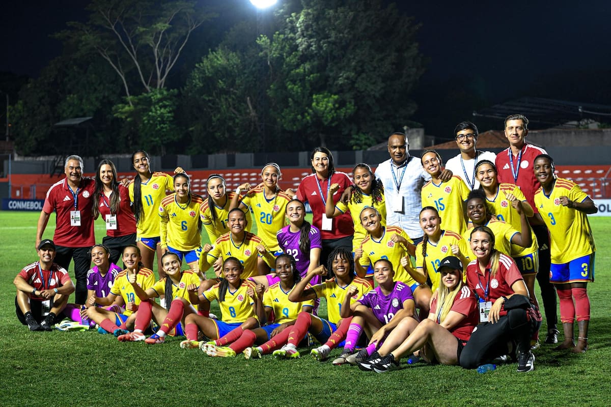Selección Colombia Femenina Sub-20 clasificó al hexagonal del Sudamericano tras vencer a Uruguay. Foto: FCF.